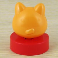 Solar Wobble Figure - Thick Smirking Cat - yellow