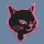 Patch - Cats Head - black-rose