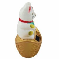 Glückskatze - Maneki-neko - Winkekatze Solar -...