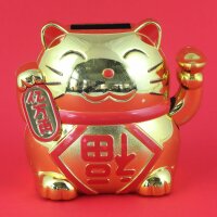 Glückskatze - Maneki-neko - Winkekatze Solar - 9,5...