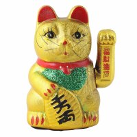 Lucky cat made of ceramic - Maneki Neko - Waving cat - 17...