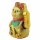 Glückskatze - Maneki-neko - Winkekatze aus Keramik - 17 cm - gold