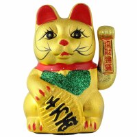 Glückskatze - Maneki-neko - Winkekatze aus Keramik -...