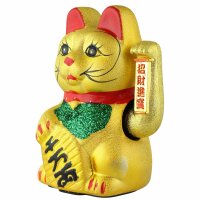 Lucky cat made of ceramic - Maneki Neko - Waving cat - 22...