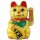 Lucky cat made of ceramic - Maneki Neko - Waving cat - 22 cm - gold