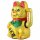 Lucky cat made of ceramic - Maneki Neko - Waving cat - 22 cm - gold