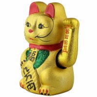 Glückskatze - Maneki-neko - Winkekatze aus Keramik -...