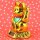 Glückskatze - Maneki-neko - Winkekatze Solar - runder Sockel - 18 cm - gold