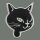 Patch - Cats Head - black-white