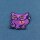 Patch - Cat with flower - purple