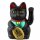 Lucky cat - Maneki Neko - Waving cat - 13 cm - black
