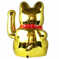 Glückskatze - Maneki-neko - Winkekatze - 45 cm - gold