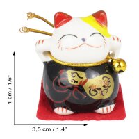 Ceramic Kittens - Little Lucky Cats - White - Set of 5 - 1