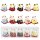 Ceramic Kittens - Little Lucky Cats - White - Set of 5 - 1